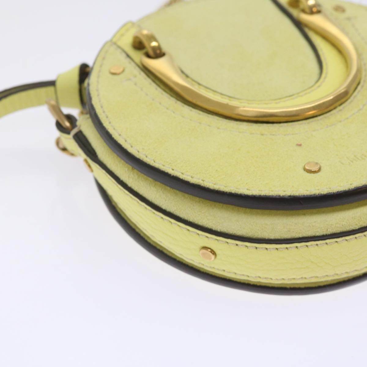 Chloe Pixie Crossbody Bag Leather and Suede, YELLOW, SUEDE, Crossbody bag