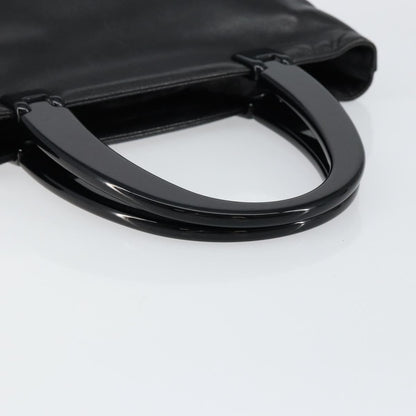Prada Vintage Handbag Leather, BLACK, LEATHER, Handbag