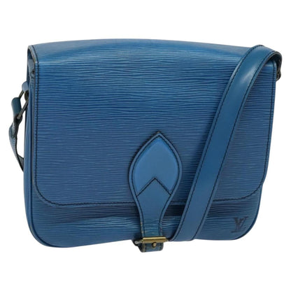 Louis Vuitton Cartouchiere Handbag Epi Leather, BLUE, LEATHER, Shoulder bag