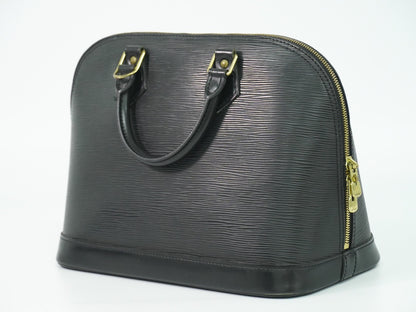 Louis Vuitton Alma Handbag Epi Leather, BLACK, EPI_LEATHER, Handbag