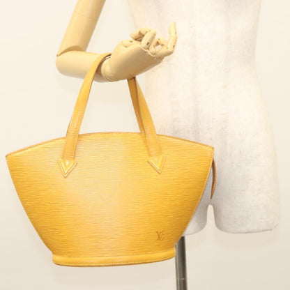Louis Vuitton Saint Jacques Handbag Epi Leather, YELLOW, LEATHER, Handbag