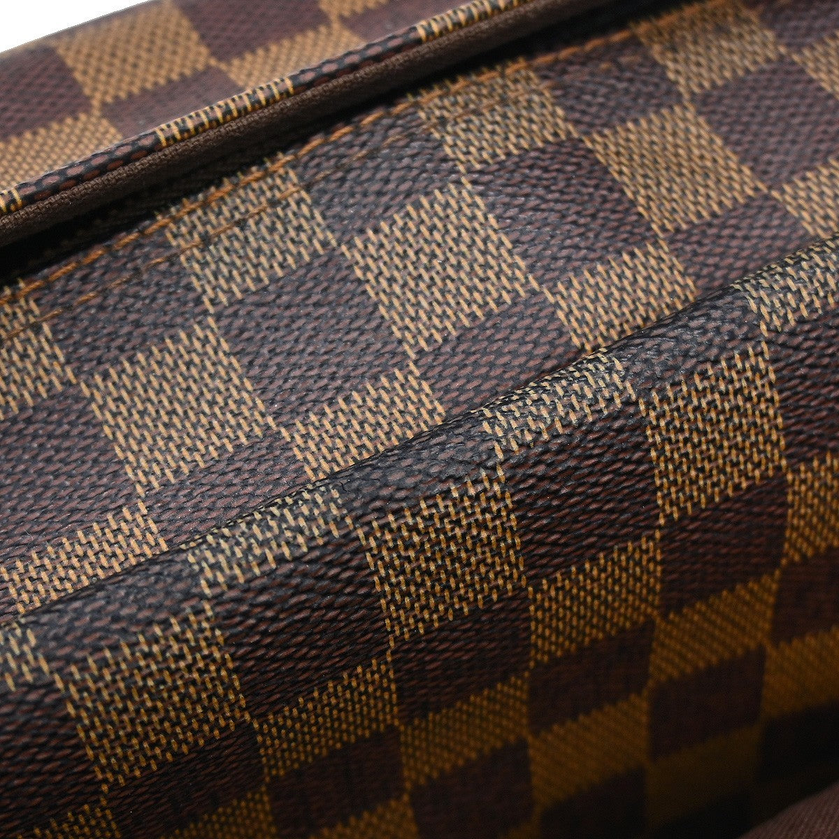 Louis Vuitton Naviglio Handbag Damier, BROWN, CANVAS, Shoulder bag