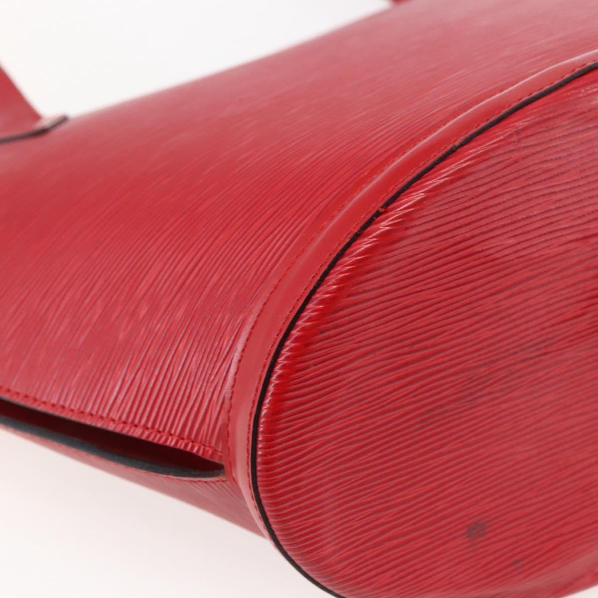 Louis Vuitton Saint Jacques Handbag Epi Leather, RED, LEATHER, Shoulder bag