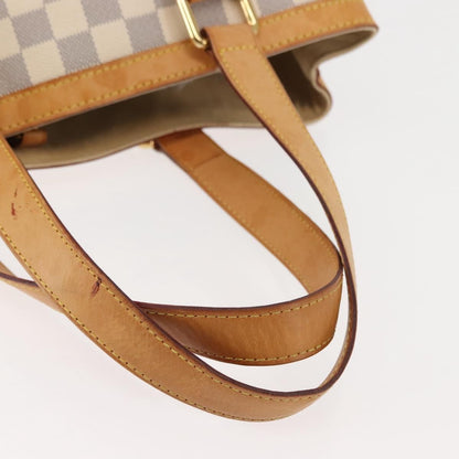 Louis Vuitton Hampstead Handbag Damier, WHITE, CANVAS, Tote bag
