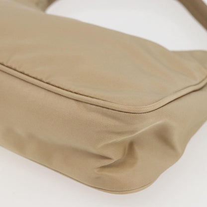 Prada Hobo Tessuto, BEIGE, NYLON, Handbag
