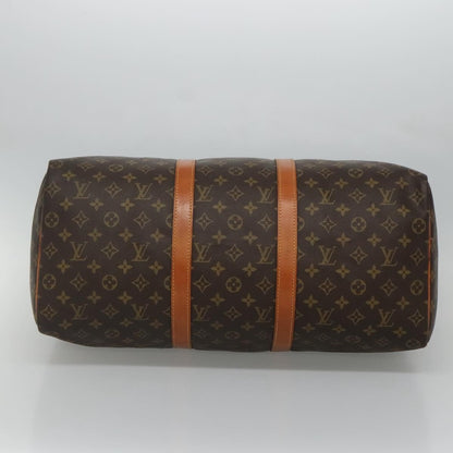Louis Vuitton Keepall Bag Monogram Canvas, BROWN, CANVAS, Travel bag