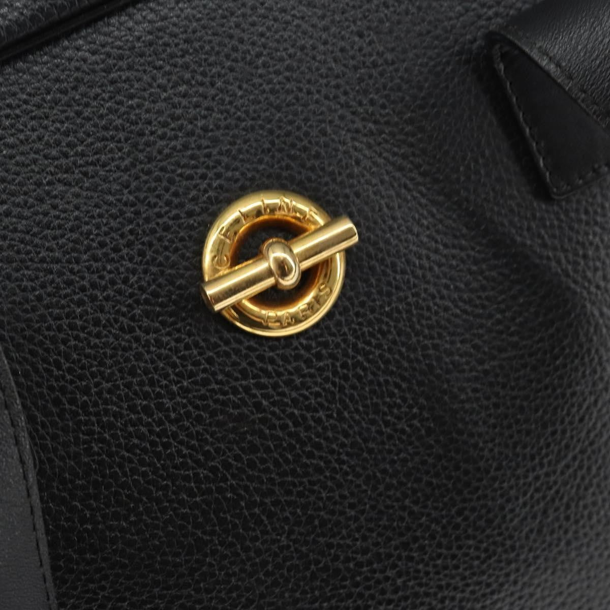 Celine Handbag Leather, BLACK, LEATHER, Handbag