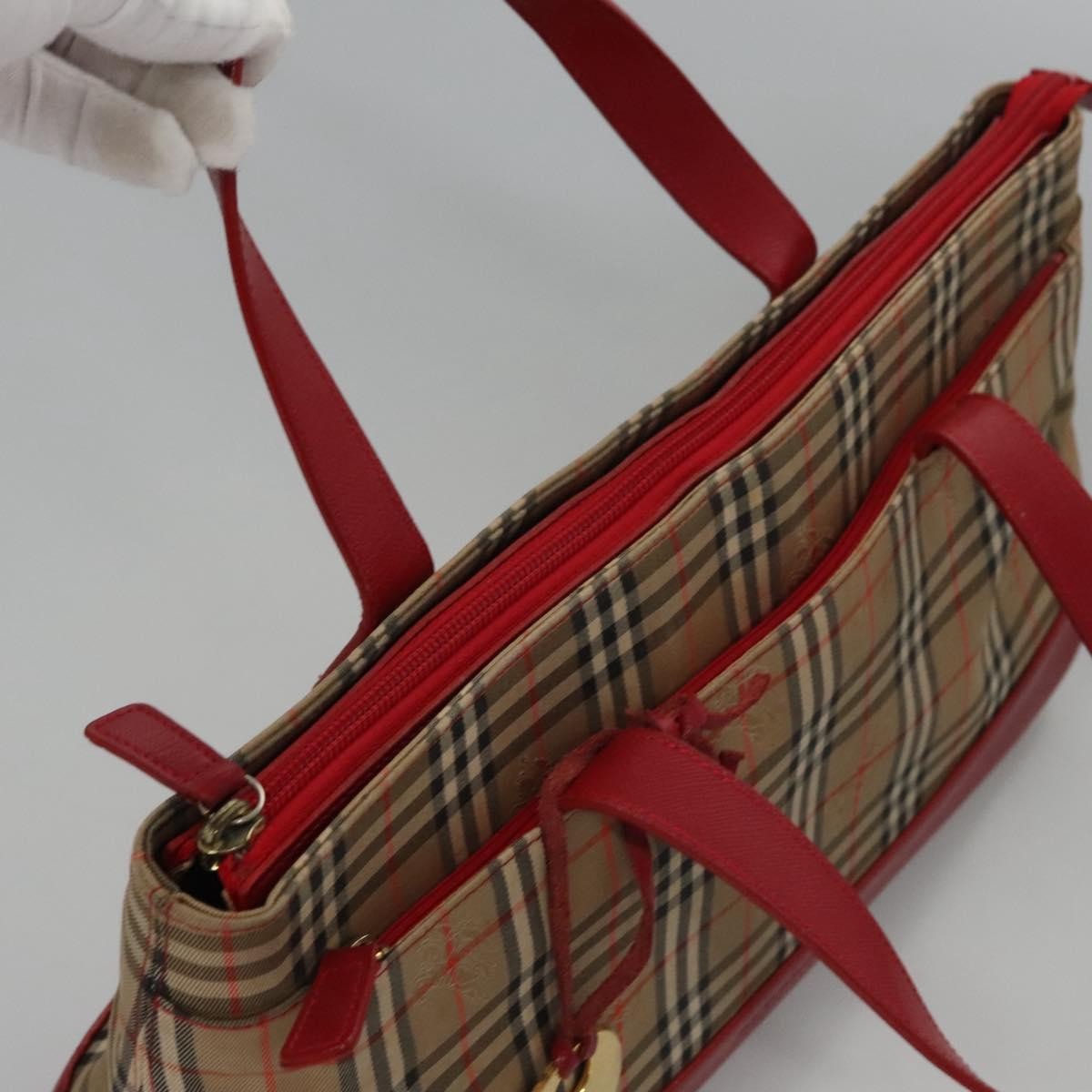 Burberry Nova Check Handbag Nova Check Canvas, BEIGE, CANVAS, Handbag