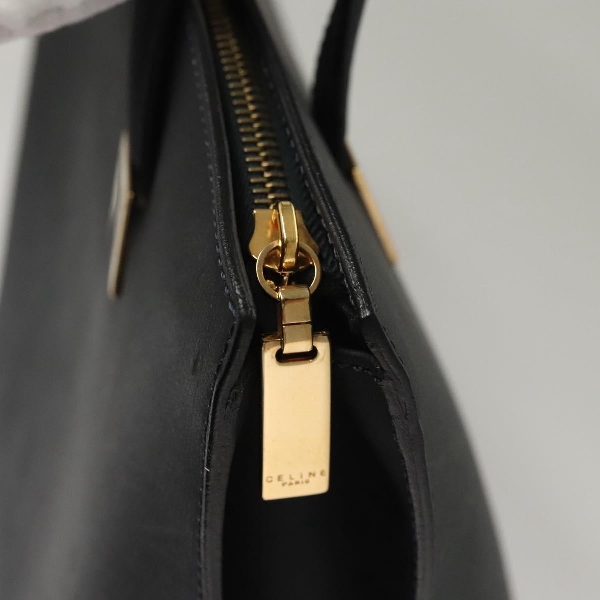Celine Handbag Leather, NAVY, LEATHER, Handbag
