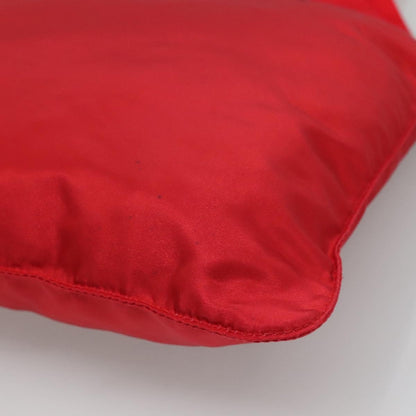 Prada Zip Top Messenger Bag Tessuto, RED, NYLON, Shoulder bag