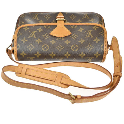 Louis Vuitton Sologne Handbag Monogram Canvas, BROWN, CANVAS, Shoulder bag