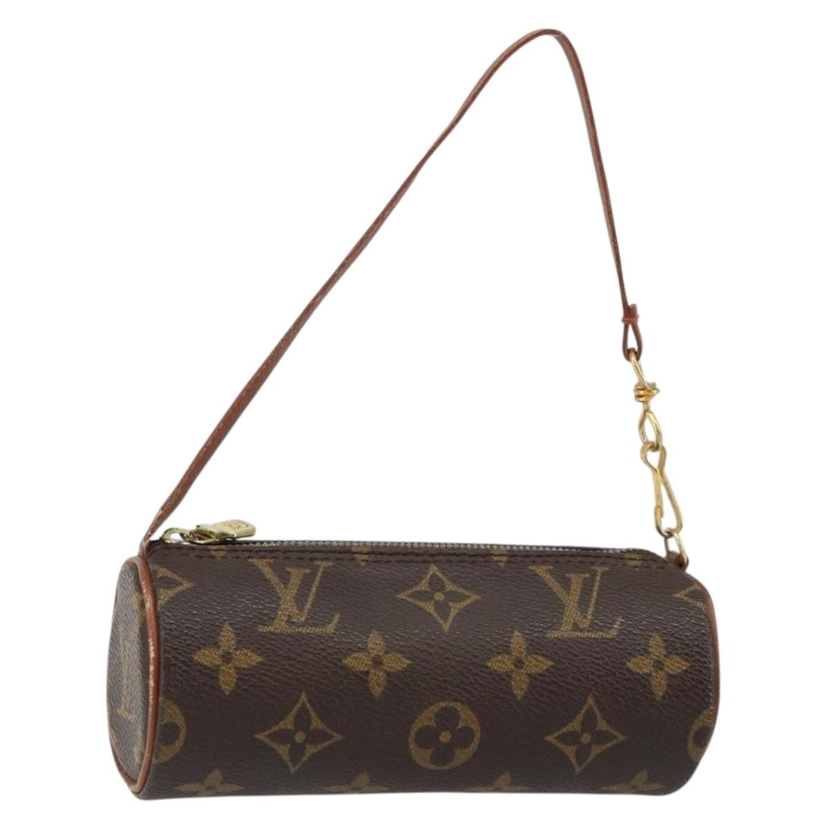 Louis Vuitton Papillon Pochette Monogram Canvas, BROWN, CANVAS, Clutche & pouche