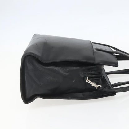 Loewe Vintage Anagram Tote Leather, BLACK, LEATHER, Tote bag