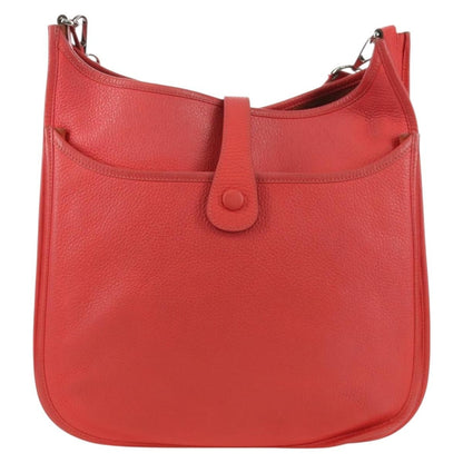Hermes Evelyne Bag Gen III Clemence, Pink, Leather, Shoulder Bag