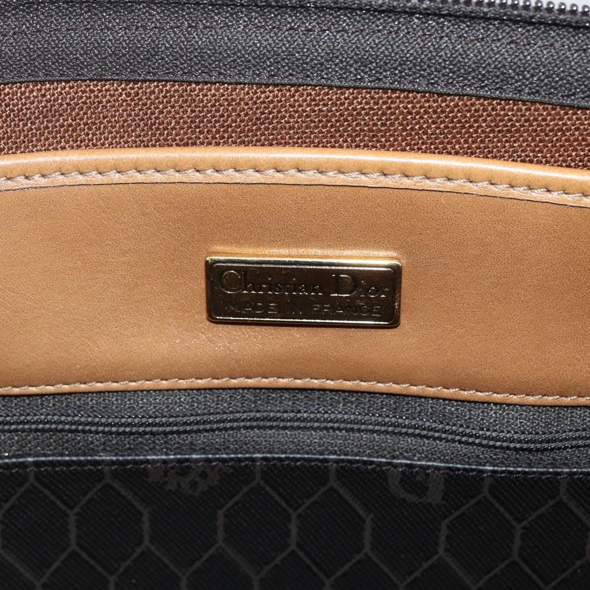 Christian Dior Vintage Honeycomb Tote Bag Canvas, BLACK, CANVAS, Tote bag