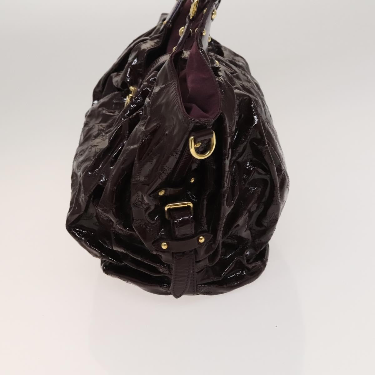 Louis Vuitton Surya Tote bag Mahina Patent Leather, PURPLE, CANVAS, Tote bag