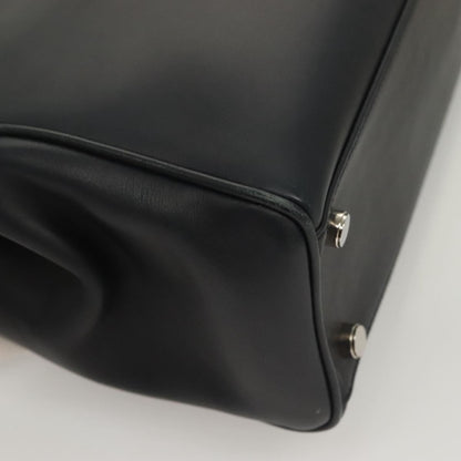 Salvatore Ferragamo Soft W Tote Leather, BLACK, LEATHER, Tote bag