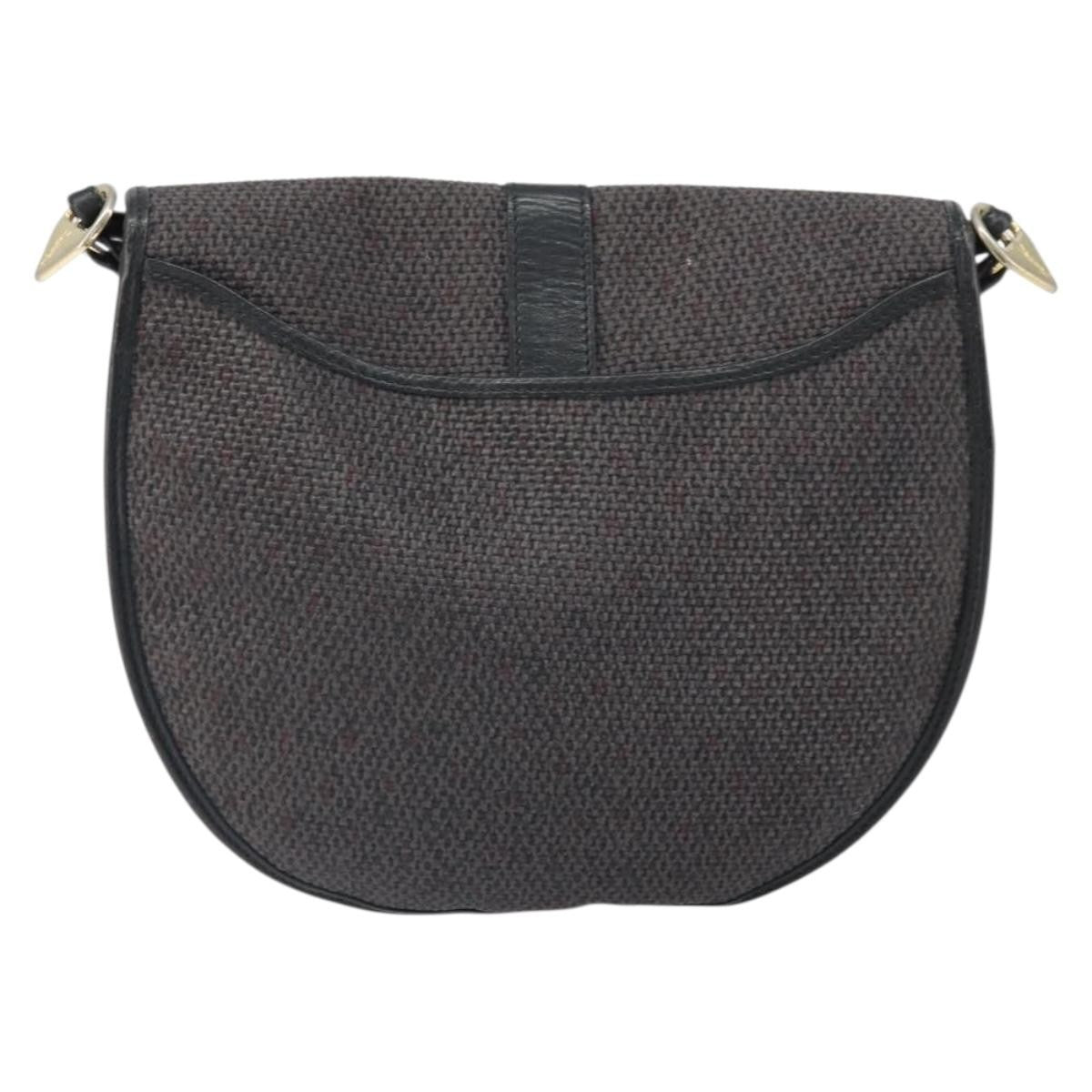 Saint Laurent Vintage Shoulder Bag Canvas, GRAY, CANVAS, Shoulder bag