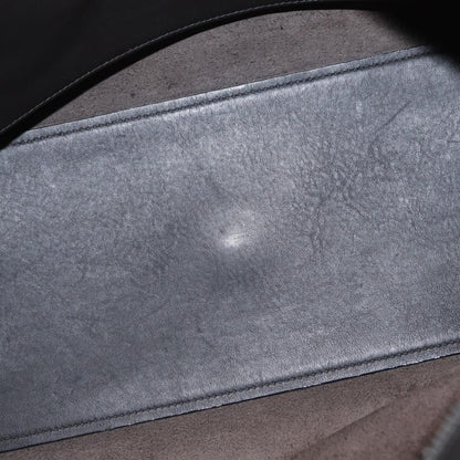 Saint Laurent Monogram Cabas Leather, GRAY, LEATHER, Tote bag