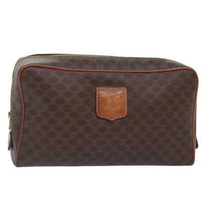 Celine Macadam Pochette Clutch, BROWN, CANVAS, Clutche & pouche