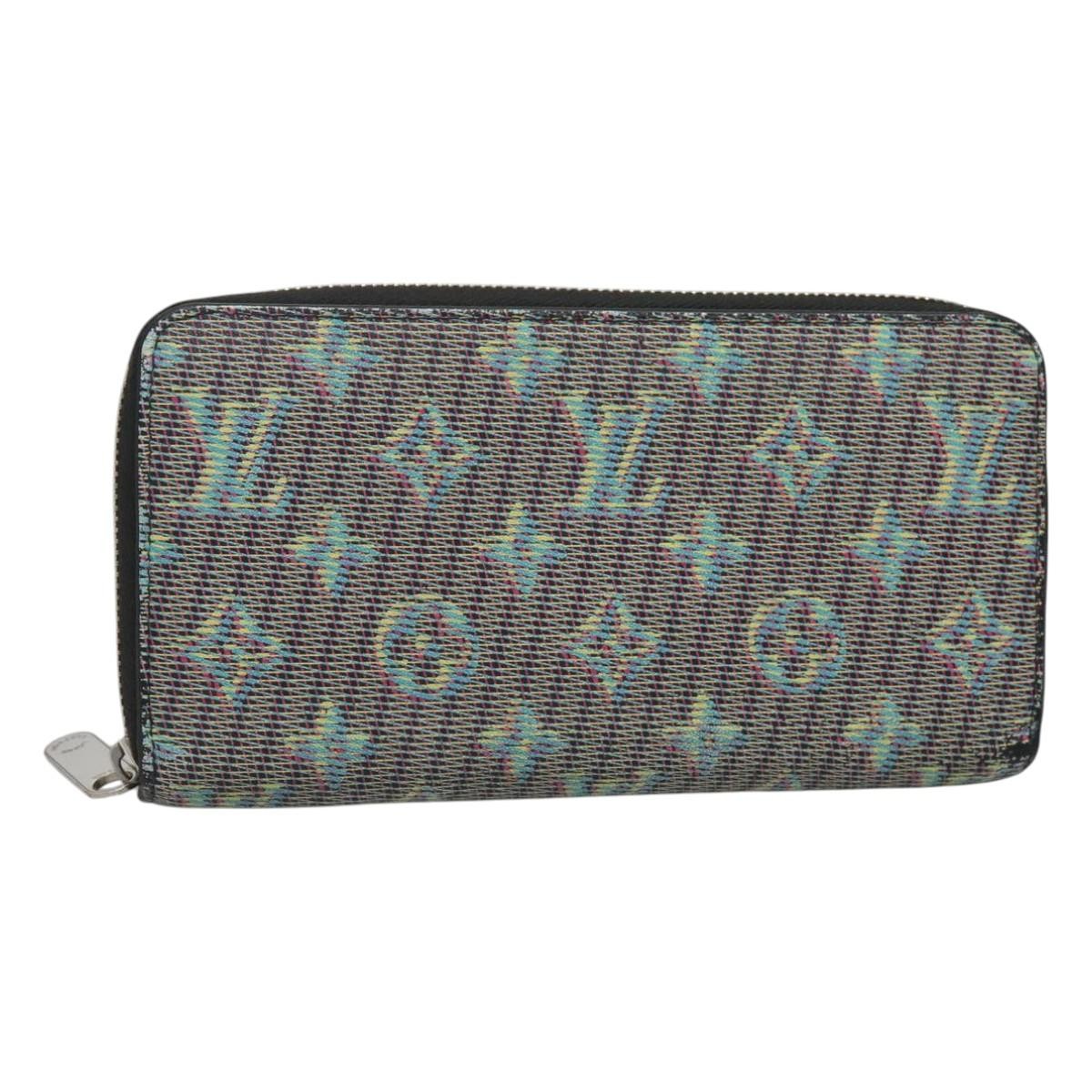 Louis Vuitton Zippy Wallet NM Monogram LV Pop, GREEN, CANVAS, Wallets