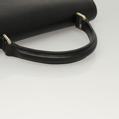 Burberry Vintage Handbag Leather, BLACK, LEATHER, Handbag
