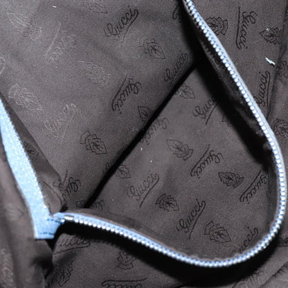 Gucci Bamboo Bar Shoulder Bag Leather, BLUE, LEATHER, Shoulder bag