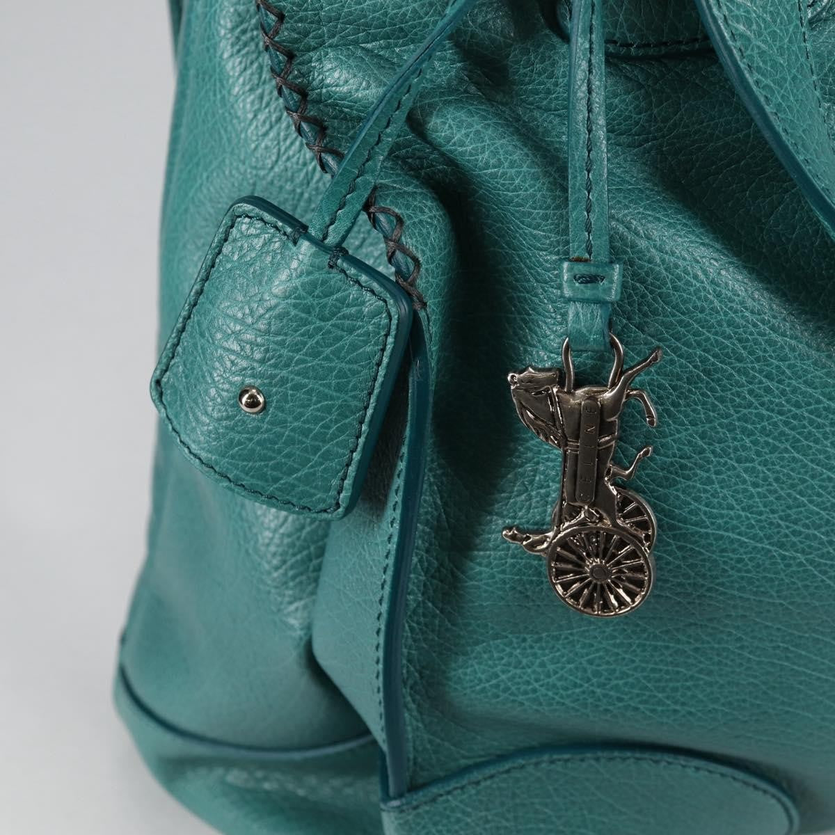Celine Orlov Handbag Leather, TURQUOISE, LEATHER, Handbag