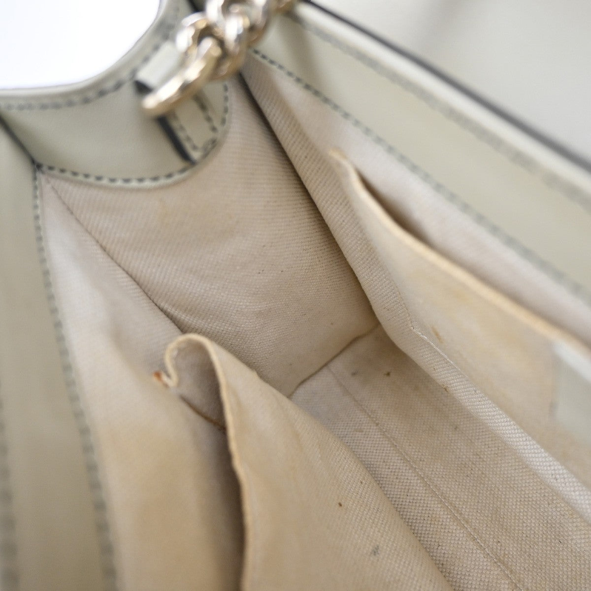 Gucci Emily Chain Flap Shoulder Bag GG Canvas and Leather, BROWN, CANVAS, Shoulder bag
