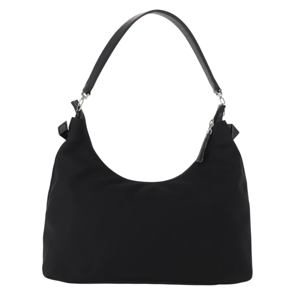 Salvatore Ferragamo Vala Shoulder Bag Nylon, Black, Nylon, Shoulder Bag
