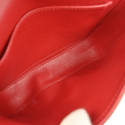 Celine Tassels Bag Leather, RED, LEATHER, Shoulder bag