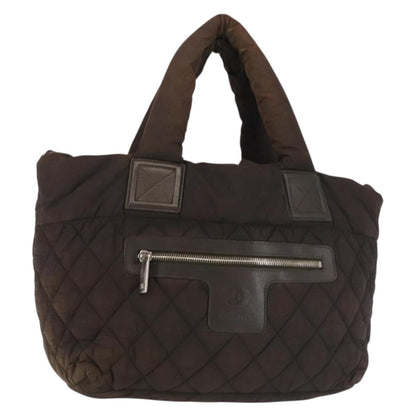 Chanel Coco Cocoon Zipped Tote Quilted Nylon, BROWN, NYLON, Tote bag