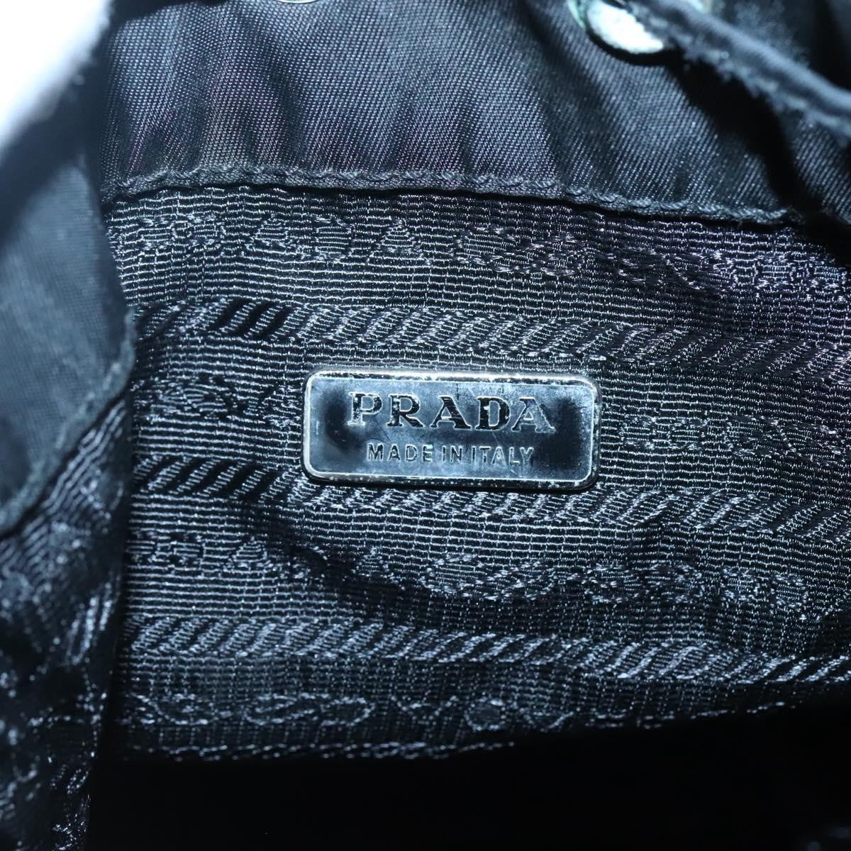 Prada Drawstring Pouch Tessuto, BLACK, NYLON, Clutche & pouche