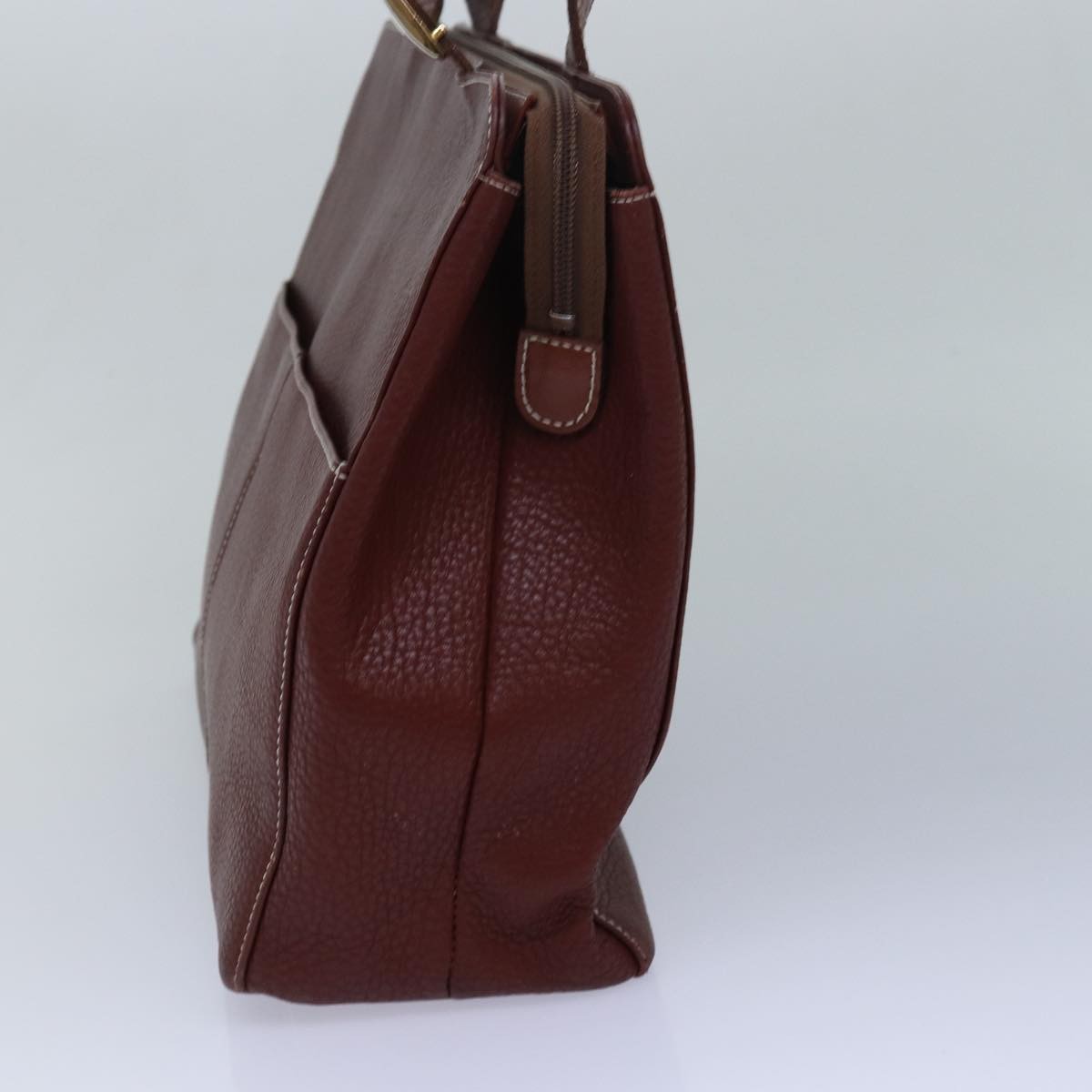 Burberry Handle Tote Leather, BROWN, LEATHER, Tote bag