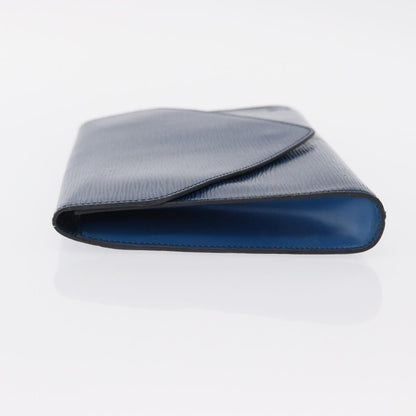 Louis Vuitton Art Deco Clutch Epi Leather, BLUE, LEATHER, Clutche & pouche