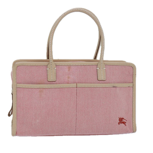 Burberry Blue Label Handbag Canvas, PINK, CANVAS, Handbag