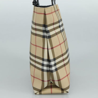 Burberry Top Handle Tote Nova Check Canvas, BEIGE, CANVAS, Tote bag