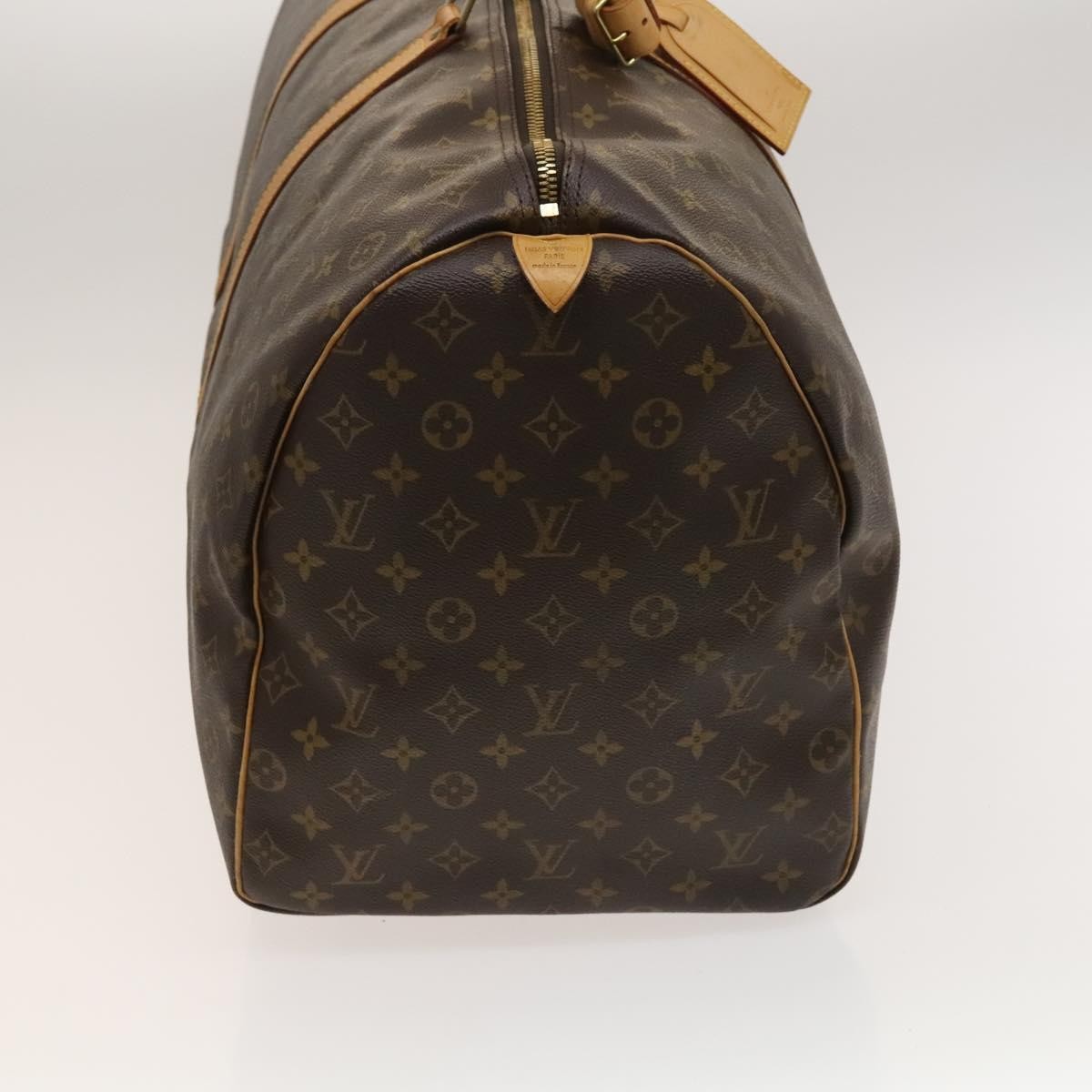 Louis Vuitton Keepall Bag Monogram Canvas, BROWN, CANVAS, Travel bag