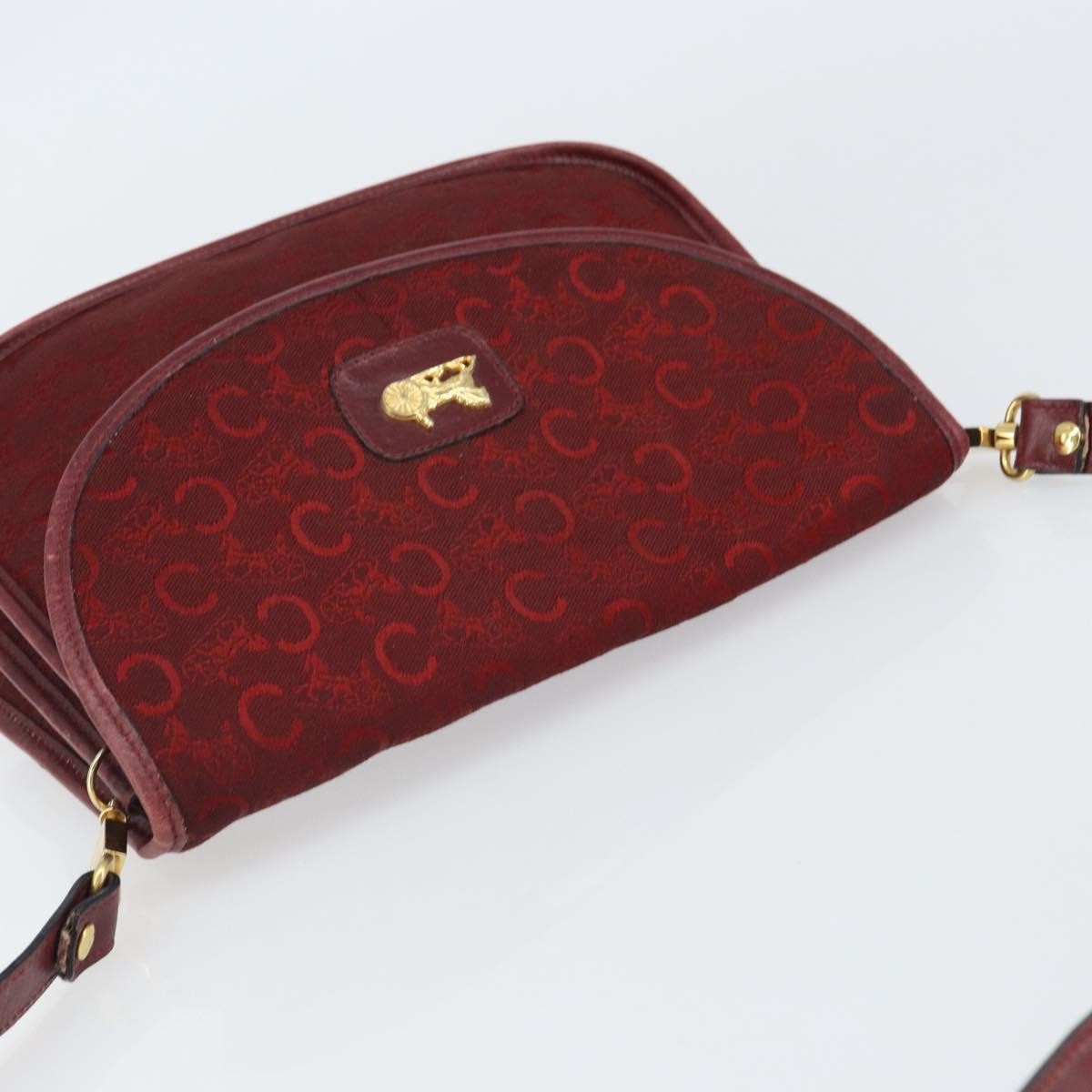 Celine C Sulky Shoulder bag Canvas, RED, CANVAS, Shoulder bag