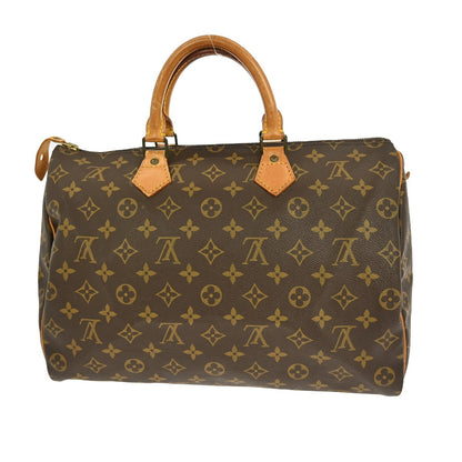 Louis Vuitton Speedy Handbag Monogram Canvas, BROWN, CANVAS, Handbag