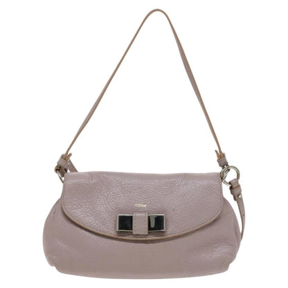 Chloe Lily Shoulder bag Leather, Purple, Leather, Shoulder Bag