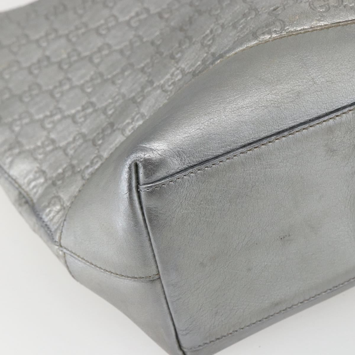 Gucci Plus Tote Guccissima Leather, SILVER, LEATHER, Tote bag
