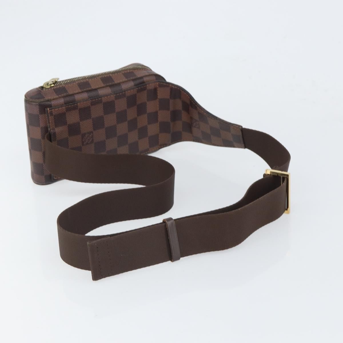Louis Vuitton Geronimos Waist Bag Damier, BROWN, CANVAS, Clutche & pouche