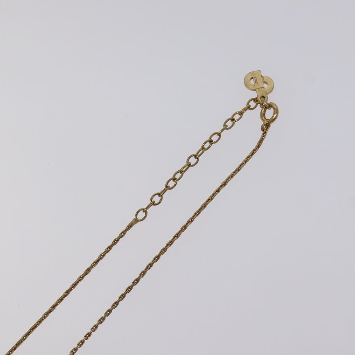 Christian Dior CD Pendant Necklace Gold-plated, GOLD, METAL, Necklace