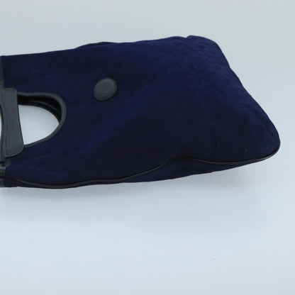 Celine C Macadam Handbag Canvas, NAVY, CANVAS, Handbag