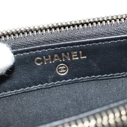 Chanel Deauville Chain wallet Raffia, NAVY, WICKER, Wallets
