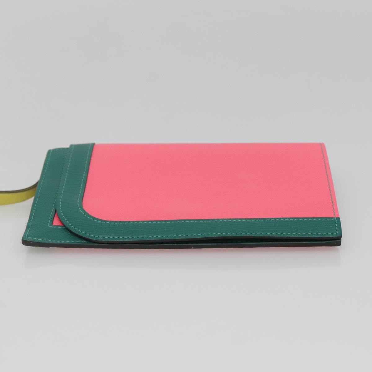 Hermes Camail Wallet Epsom, PINK, LEATHER, Wallets