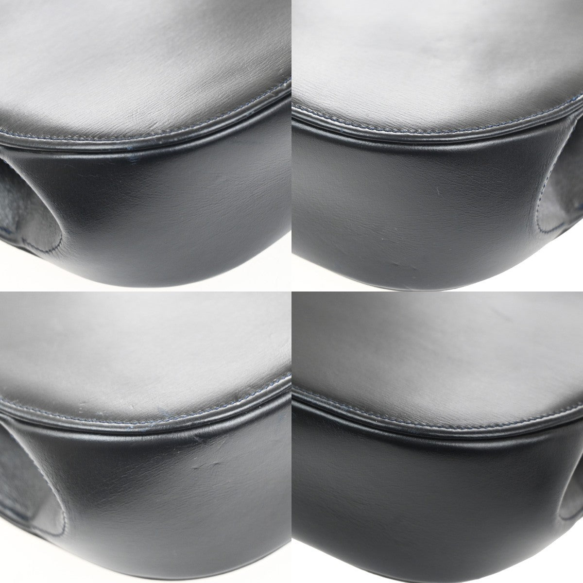cartier Vintage Shoulder Bag Leather, Navy, Leather, Shoulder Bag
