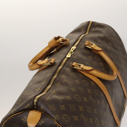 Louis Vuitton Keepall Bag Monogram Canvas, BROWN, CANVAS, Travel bag