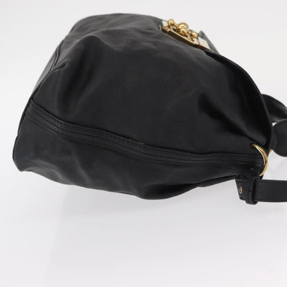 Chloe Elsie Convertible Satchel Leather, BLACK, LEATHER, Handbag